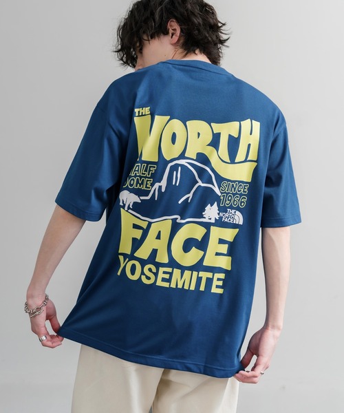 THE NORTH FACE(ザノースフェイス)の「日本未展開モデル THE NORTH FACE WHITE LABEL HALF DOME S/S R/TEE 接触冷感バックプリント半袖Tシャツ(Tシャツ/カットソー・メンズ・ブルー/ピンク/ライトグレー/ブラック/ホワイト・XL/L/M)」の4枚目の写真