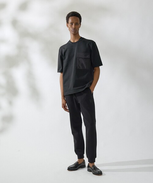 DESIGNWORKS(デザインワークス)の「【セットアップ対応】ドッキングニットTシャツ(ニット/セーター・メンズ・ライトグレー/ブラック・46/48/50)」の19枚目の写真