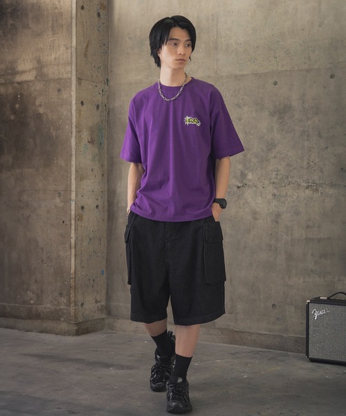 ILL'S(イルズ)の「スプラッシュ タギング グラフィック Tシャツ(Tシャツ/カットソー・メンズ・ブラック/ホワイト系その他/ホワイト/ブラック系その他/パープル/ブルー系その他・L/M)」の20枚目の写真