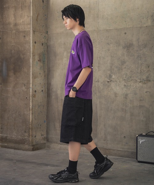 ILL'S(イルズ)の「スプラッシュ タギング グラフィック Tシャツ(Tシャツ/カットソー・メンズ・ブラック/ホワイト系その他/ホワイト/ブラック系その他/パープル/ブルー系その他・L/M)」の19枚目の写真