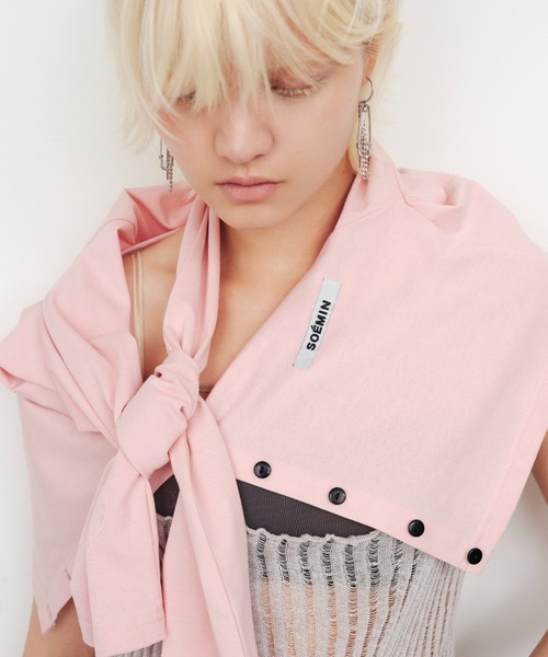 SOEMIN(ソミン)の「Short cardigan/ショートカーディガン(カーディガン/ボレロ・レディース・ホワイト/ブラック/ブルー/ピンク・FREE)」の1枚目の写真