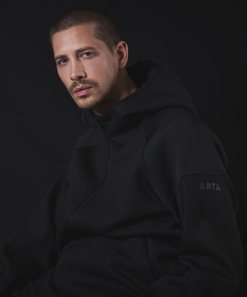 ARTA TRAINING WEAR AIR KNIT ZIP UP HOODIE (эарнит зип‑ап худи)
