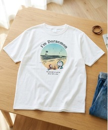 ALWAYS GOOD TIME | 【Doraemon/ドラえもん】キャラクタープリント半袖Tシャツ(DRY)/レトロサマープリント&バックプリント半袖Tシャツ / ユニセックス(Tシャツ/カットソー)