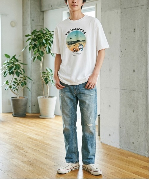 ALWAYS GOOD TIME(オルウェイズグッドタイム)の「【Doraemon/ドラえもん】キャラクタープリント半袖Tシャツ(DRY)/レトロサマープリント&バックプリント半袖Tシャツ / ユニセックス(Tシャツ/カットソー・メンズ・ライトグリーン/オフホワイト/オートミール/ライトピンク・MEDIUM/LARGE)」の5枚目の写真