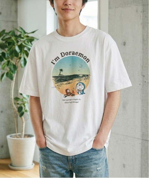ALWAYS GOOD TIME(オルウェイズグッドタイム)の「【Doraemon/ドラえもん】キャラクタープリント半袖Tシャツ(DRY)/レトロサマープリント&バックプリント半袖Tシャツ / ユニセックス(Tシャツ/カットソー・メンズ・ライトグリーン/オフホワイト/オートミール/ライトピンク・MEDIUM/LARGE)」の6枚目の写真