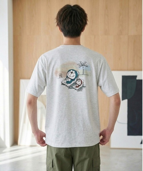ALWAYS GOOD TIME(オルウェイズグッドタイム)の「【Doraemon/ドラえもん】キャラクタープリント半袖Tシャツ(DRY)/レトロサマープリント&バックプリント半袖Tシャツ / ユニセックス(Tシャツ/カットソー・メンズ・ライトグリーン/オフホワイト/オートミール/ライトピンク・MEDIUM/LARGE)」の11枚目の写真