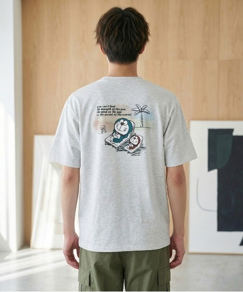 ALWAYS GOOD TIME(オルウェイズグッドタイム)の「【Doraemon/ドラえもん】キャラクタープリント半袖Tシャツ(DRY)/レトロサマープリント&バックプリント半袖Tシャツ / ユニセックス(Tシャツ/カットソー・メンズ・ライトグリーン/オフホワイト/オートミール/ライトピンク・MEDIUM/LARGE)」の12枚目の写真