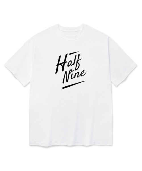 HALFNINE(ハーフナイン)の「ドローグローハーフスリーブTシャツ I05BRD_HBX11334(Tシャツ/カットソー・メンズ・ホワイト/ブラック・SMALL/MEDIUM/LARGE/X-LARGE)」の1枚目の写真
