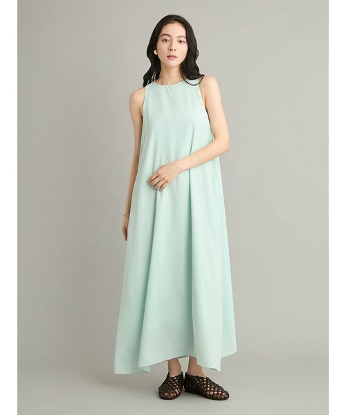 Mila Owen(ミラオーウェン)の「【近赤外線カット】アメスリフレアワンピース(ワンピース・レディース・ダークブラウン/レッド/ミント・0/1)」の2枚目の写真
