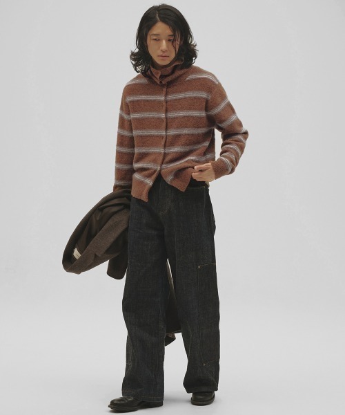 TODAYFUL(トゥデイフル)の「Multicolor Border Knit(ニット/セーター・レディース・ブラウン/グレー・FREE)」の7枚目の写真