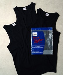 "02"≪Robert P. Miller≫パックT 3枚セット パネルリブ タンクトップ