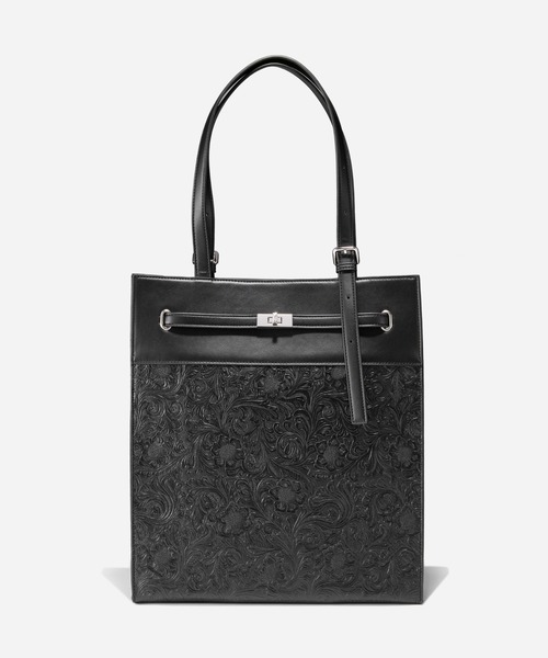 HARE(ハレ)の「エンボストートBAG(HARE)(トートバッグ・メンズ・ブラック・FREE)」の1枚目の写真