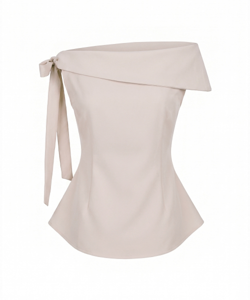 REORG(リオルグ)の「GIR TIE OFF SHOULDER BLOUSE ASH PINK(シャツ/ブラウス・レディース・その他・SMALL/MEDIUM/LARGE)」の5枚目の写真