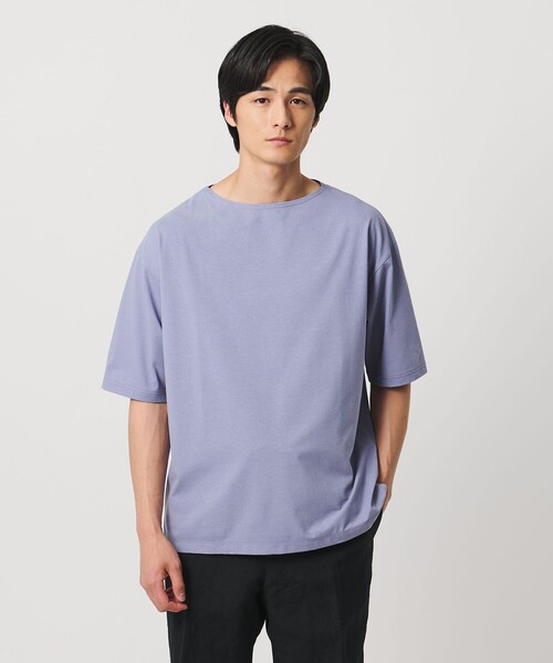 UNITED ARROWS（ユナイテッドアローズ）の「ジャガード バスクシャツ（Tシャツ/カットソー・メンズ・ライラック/ブラック・XL/M/L/S）」の12枚目の写真