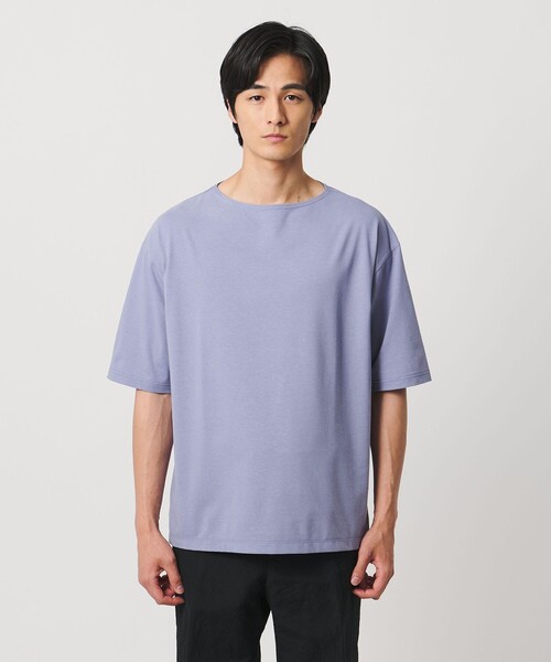 UNITED ARROWS（ユナイテッドアローズ）の「ジャガード バスクシャツ（Tシャツ/カットソー・メンズ・ライラック/ブラック・XL/M/L/S）」の15枚目の写真