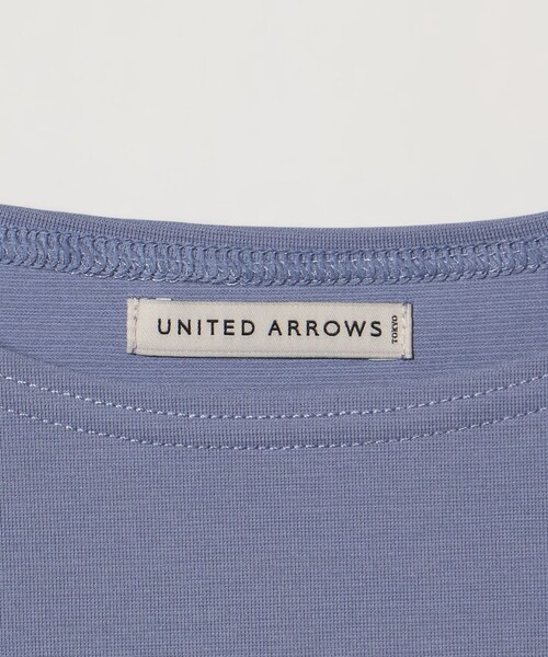 UNITED ARROWS（ユナイテッドアローズ）の「ジャガード バスクシャツ（Tシャツ/カットソー・メンズ・ライラック/ブラック・XL/M/L/S）」の4枚目の写真
