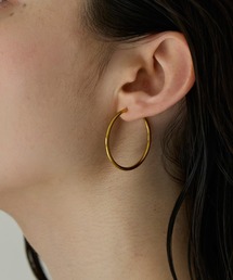 【金属アレルギー対応】スキニーラインフープピアス ステンレス