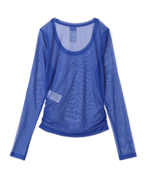 NIKE(ナイキ)の「NIKE AS W NK STREET SHEER LS / ナイキ ウィメンズ ストリート シアー L/S トップ 【SP】(Tシャツ/カットソー・レディース・ブルー/ブラック・S/M/L)」の7枚目の写真