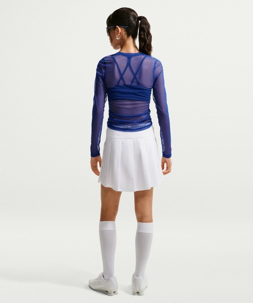 NIKE(ナイキ)の「NIKE AS W NK STREET SHEER LS / ナイキ ウィメンズ ストリート シアー L/S トップ 【SP】(Tシャツ/カットソー・レディース・ブルー/ブラック・S/M/L)」の9枚目の写真