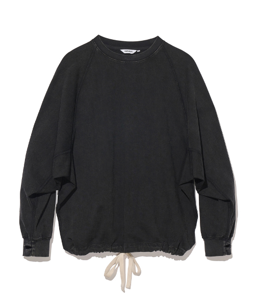 PARTIMENTO(パルティメント)の「ドルマン ドローストリング ロングスリーブ ブラック(Tシャツ/カットソー・メンズ・その他・MEDIUM/LARGE)」の1枚目の写真