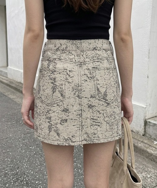 non-hedge(ノンヘッジ)の「総柄ミニスカート(スカート・レディース・ベージュ/オフホワイト・M/S)」の9枚目の写真