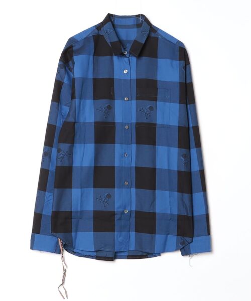 mastermind JAPAN(マスターマインド)の「BLOCK CHECK REVERSIBLE SHIRT(シャツ/ブラウス・メンズ・ブルー系その他/グリーン系その他/ホワイト系その他・XL)」の5枚目の写真