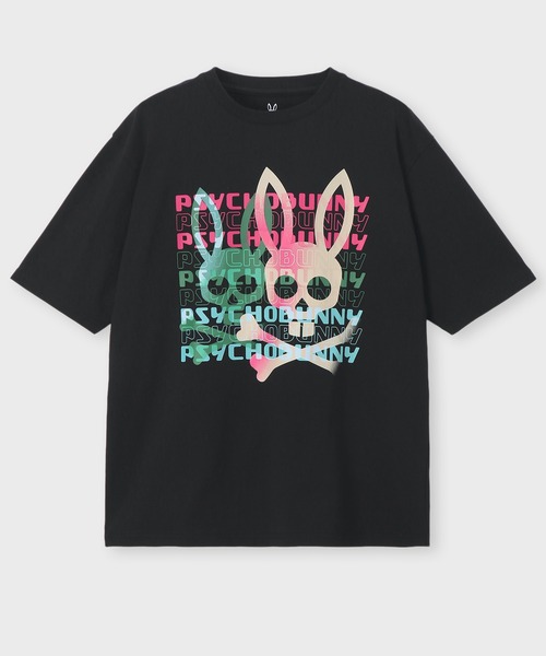 Psycho Bunny（サイコバニー）の「タイポグラフィグラデロゴ プリントTシャツ（Tシャツ/カットソー・メンズ・ブラック/ホワイト・SMALL/MEDIUM/LARGE/X-LARGE）」の13枚目の写真
