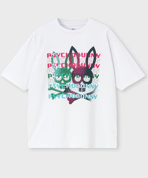 Psycho Bunny（サイコバニー）の「タイポグラフィグラデロゴ プリントTシャツ（Tシャツ/カットソー・メンズ・ブラック/ホワイト・SMALL/MEDIUM/LARGE/X-LARGE）」の6枚目の写真