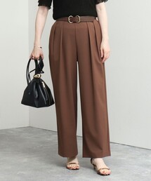 強撚ライトツイルストレッチツータックパンツ
