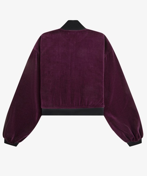 FRED PERRY（フレッドペリー）の「Amy Winehouse Velour Track Jacket／エイミー・ワインハウス ベロアトラックジャケット（ジャージ・レディース・プラム・10）」の16枚目の写真