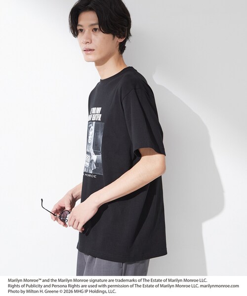 THE SHOP TK (ザ ショップ ティーケー )の「別注マリリン・モンロー / グラフィック半袖Tシャツ(Tシャツ/カットソー・メンズ・ブラック/オフホワイト/ブラック系/ホワイト系3・03/02/04)」の10枚目の写真