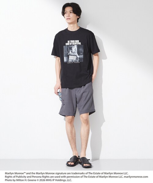 THE SHOP TK (ザ ショップ ティーケー )の「別注マリリン・モンロー / グラフィック半袖Tシャツ(Tシャツ/カットソー・メンズ・ブラック/オフホワイト/ブラック系/ホワイト系3・03/02/04)」の11枚目の写真
