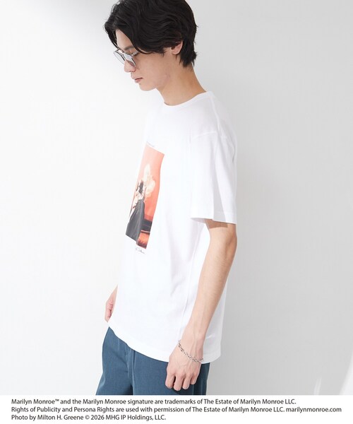 THE SHOP TK (ザ ショップ ティーケー )の「別注マリリン・モンロー / グラフィック半袖Tシャツ(Tシャツ/カットソー・メンズ・ブラック/オフホワイト/ブラック系/ホワイト系3・03/02/04)」の14枚目の写真