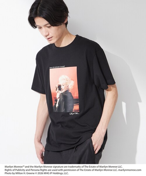 THE SHOP TK (ザ ショップ ティーケー )の「別注マリリン・モンロー / グラフィック半袖Tシャツ(Tシャツ/カットソー・メンズ・ブラック/オフホワイト/ブラック系/ホワイト系3・03/02/04)」の18枚目の写真