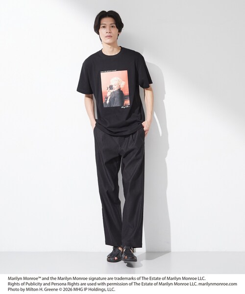 THE SHOP TK (ザ ショップ ティーケー )の「別注マリリン・モンロー / グラフィック半袖Tシャツ(Tシャツ/カットソー・メンズ・ブラック/オフホワイト/ブラック系/ホワイト系3・03/02/04)」の19枚目の写真
