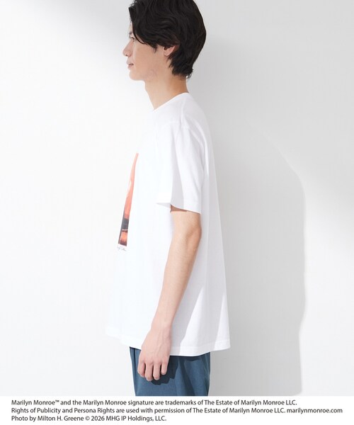 THE SHOP TK (ザ ショップ ティーケー )の「別注マリリン・モンロー / グラフィック半袖Tシャツ(Tシャツ/カットソー・メンズ・ブラック/オフホワイト/ブラック系/ホワイト系3・03/02/04)」の22枚目の写真
