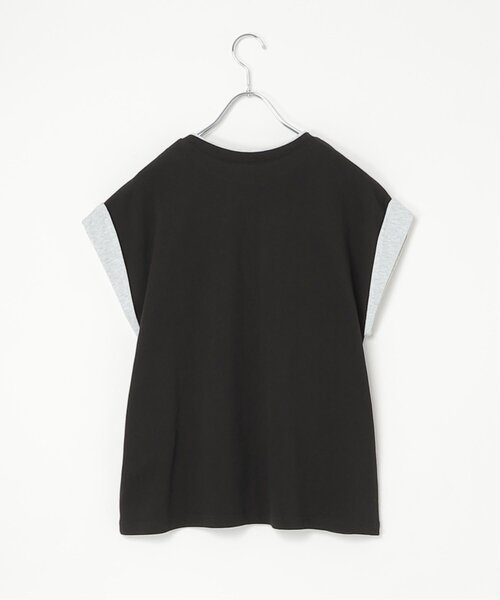 VENCEEXCHANGE(ヴァンスエクスチェンジ)の「袖配色ノースリトップス(Tシャツ/カットソー・レディース・オフホワイト/ブラック/ベージュ/その他1・FREE)」の16枚目の写真