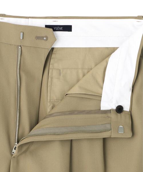 YLEVE(イレーヴ)の「YLEVE / HIGHTWISTED COTTON GABA TROUSERS(その他パンツ・メンズ・カーキ・3/4/5)」の9枚目の写真