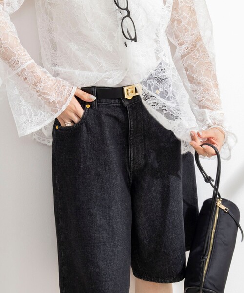 Rie Miller(リエミラー)の「【RM denim】ハーフパンツデニム(その他パンツ・レディース・ブラック・S/M/L)」の9枚目の写真