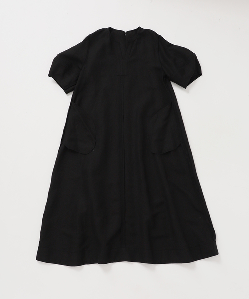 B.C STOCK(ベーセーストック)の「《追加5》手洗い可 / リネンレーヨンコクーンスリーブワンピース(ワンピース・レディース・カーキ/ブラック/ブラウン・FREE)」の20枚目の写真