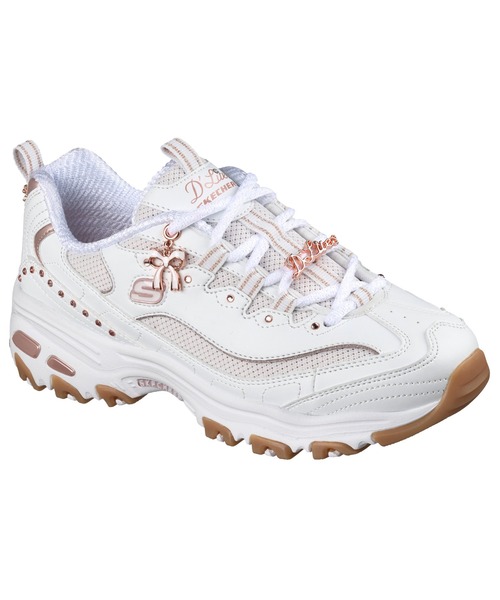 SKECHERS(スケッチャーズ)の「スケッチャーズ ディーライツ - 20th アニバーサリー(スニーカー・レディース・ホワイト/ブラック・23cm/23.5cm/24cm)」の1枚目の写真