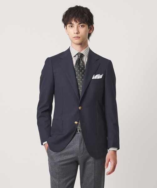 UNITED ARROWS(ユナイテッドアローズ)の「Vitale Barberis Canonico シングル 3ボタン ブレザー(テーラードジャケット・メンズ・ネイビー・48/50/46)」の2枚目の写真