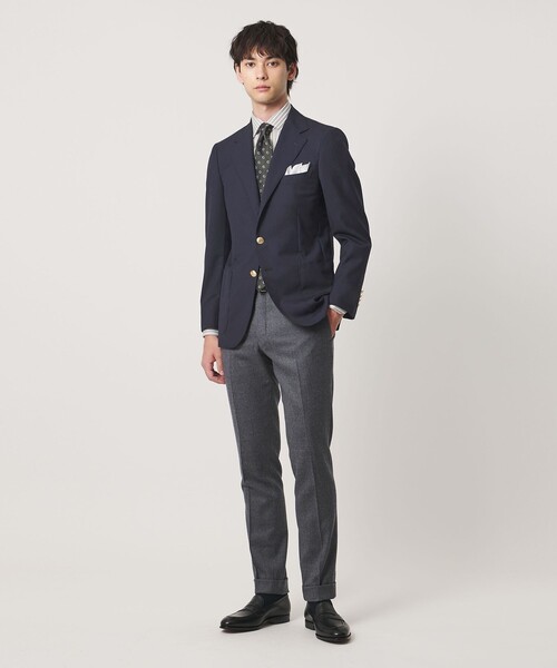 UNITED ARROWS(ユナイテッドアローズ)の「Vitale Barberis Canonico シングル 3ボタン ブレザー(テーラードジャケット・メンズ・ネイビー・48/50/46)」の4枚目の写真