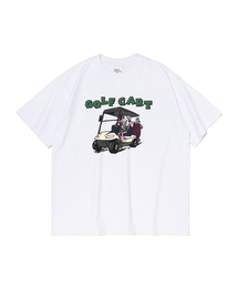 ゴルフ&カート 半袖Tシャツ(ホワイト)