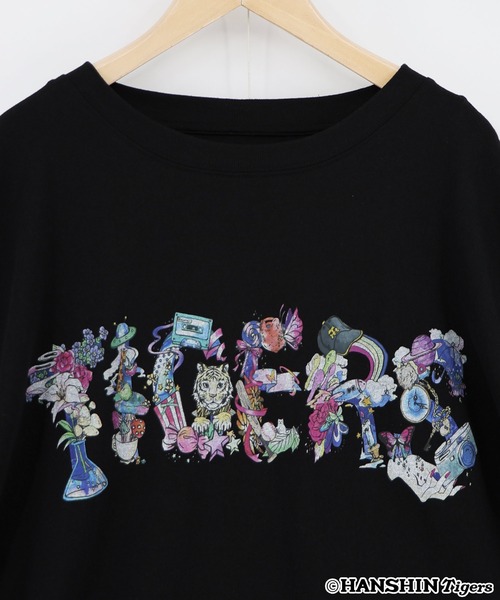 ScoLar(スカラー)の「462027:阪神タイガース×ScoLar ロゴ柄Tシャツ(Tシャツ/カットソー・レディース・オフホワイト/ブラック・L/M)」の7枚目の写真