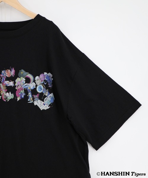ScoLar(スカラー)の「462027:阪神タイガース×ScoLar ロゴ柄Tシャツ(Tシャツ/カットソー・レディース・オフホワイト/ブラック・L/M)」の6枚目の写真