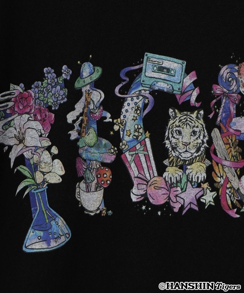 ScoLar(スカラー)の「462027:阪神タイガース×ScoLar ロゴ柄Tシャツ(Tシャツ/カットソー・レディース・オフホワイト/ブラック・L/M)」の5枚目の写真