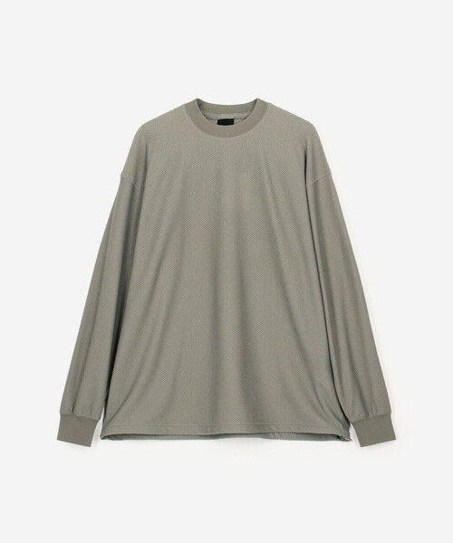 DAIWA PIER39(ダイワピア39)の「DAIWA PIER39 | TECH MESH CREW L/S MEN(Tシャツ/カットソー・メンズ・ブラック/ライトグレー・M/L/S)」の3枚目の写真