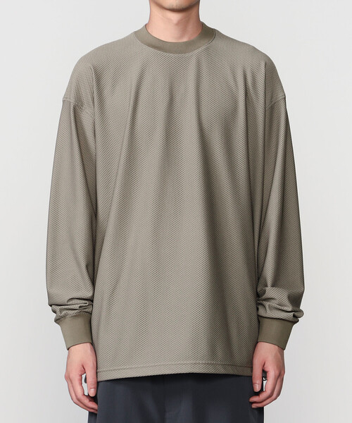 DAIWA PIER39(ダイワピア39)の「DAIWA PIER39 | TECH MESH CREW L/S MEN(Tシャツ/カットソー・メンズ・ブラック/ライトグレー・M/L/S)」の9枚目の写真
