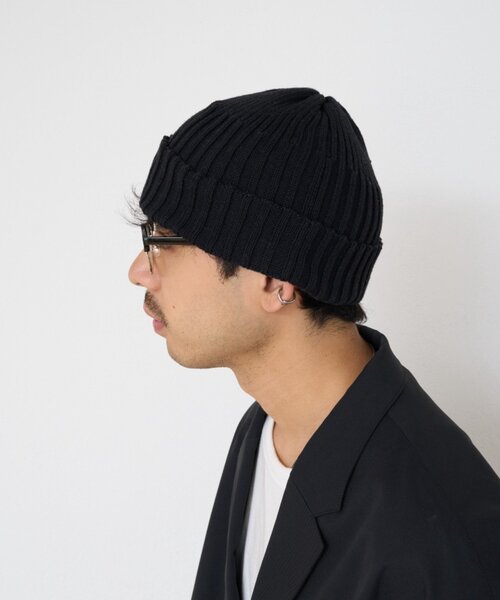 CIAOPANIC TYPY（チャオパニックティピー）の「コットンタッチビーニー（ニットキャップ/ビーニー・メンズ・ブラック/グリーン/ホワイト・ONE SIZE）」の8枚目の写真